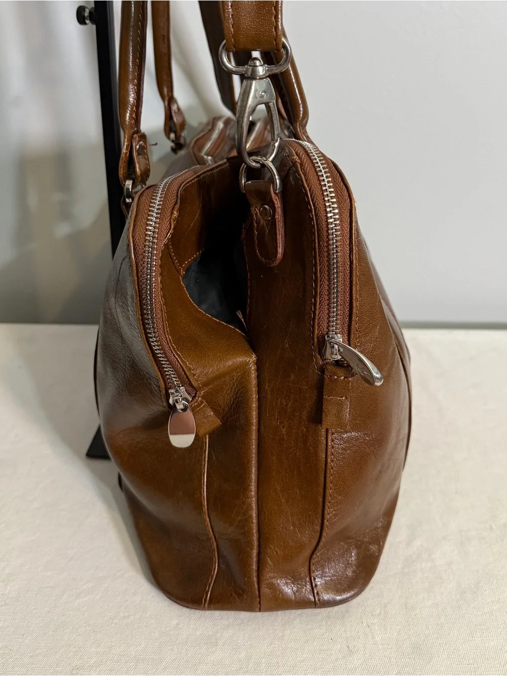 Ashwood leather satchel